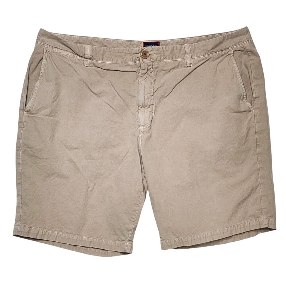UNTUCKit Men's 42 Khaki‎ Chino Shorts Tan Casual Golf Preppy Stretch Classic
